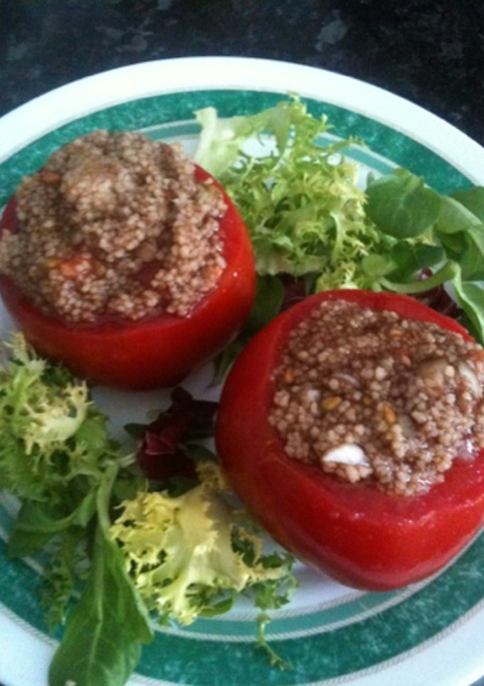 Una foto de Tomates rellenos de Cous cous