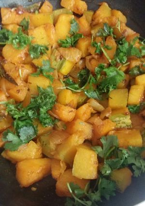 A picture of Kaddu ki sabji.