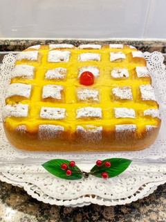 Una foto de Pastel de manzana con crema pastelera, "sin gluten"