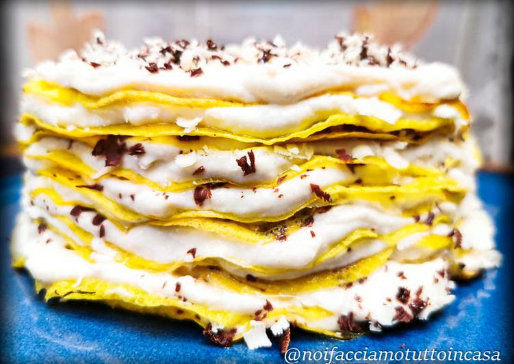 Millefoglie di Crepes con Ricotta e Cioccolato