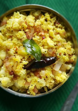 A picture of Idli Upma.