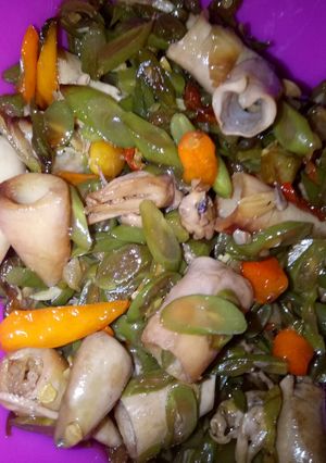 Foto resep Tumis cumi asin + buncis