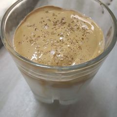 A picture of Dalgona coffee.