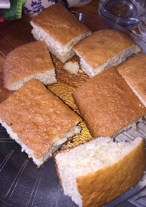 Una foto de Torta de banana licuada