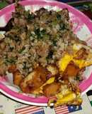 SP.0191 - Bột Chiên Hột Gà & Xá Bấu Xào Thịt