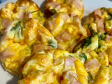 Muffins de huevo 🥚 con espinacas 🥬 pavo 🦃 y queso mozzarella 🧀
