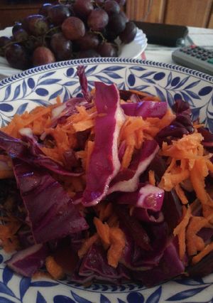 Una foto de Ensalada bicolor
