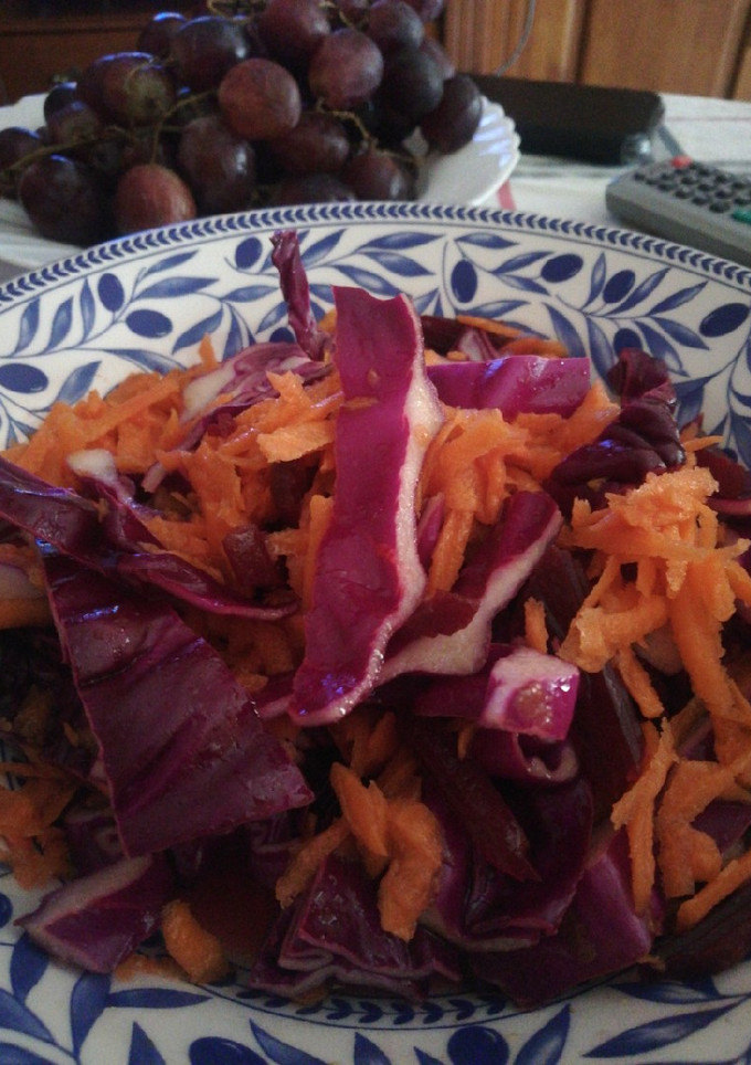 Una foto de Ensalada bicolor