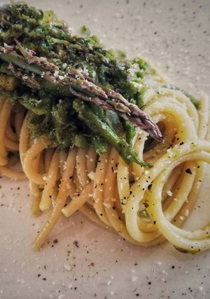 Foto di Spaghetti con gli asparagi selvatici 🌷