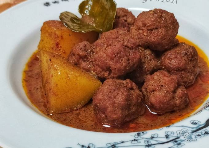 Anti Ribet, Memasak Kalio Bola-bola Daging Sapi Irit Anti Gagal