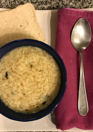 Una foto de Sopa de cabellos de ángel de la abuela