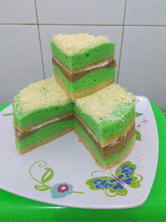 Foto resep Cake Pisang lapis Pandan dan Pisang Coklat Kukus