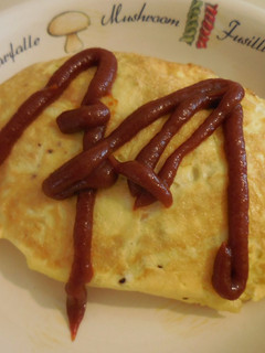 A picture of Omurice (オムライス) Japanese Omelette Rice.