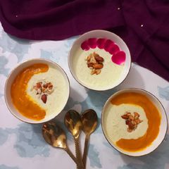 A picture of Mango Flavour Rice Kheer.