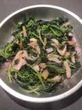 Sauteed Red Spinach