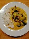 Mandel- Zucchini Curry mit Kichererbsen 😍