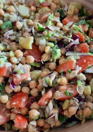 Una foto de Ensalada fresquita de garbanzos