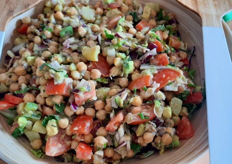 Ensalada fresquita de garbanzos