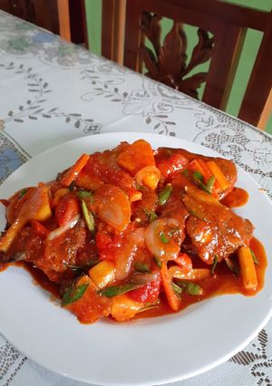 Foto resep Ikan nila saus pedas
