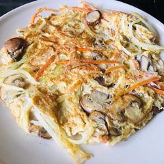 Mushroom,Carrot,Green Papaya Omelette.. A picture of Mushroom,Carrot,Green Papaya Omelette...
