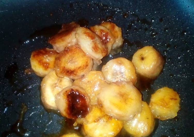 Caramelized bananas