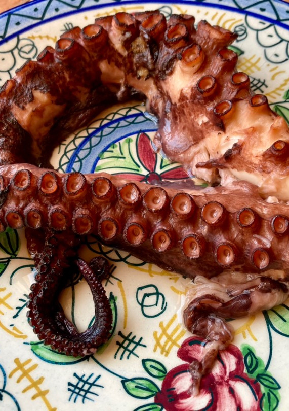 Una foto de Pulpo al horno al estilo murciano