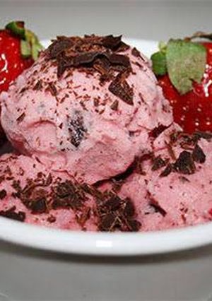 A picture of Strawberry ice cream.