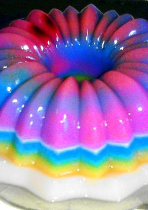 Foto resep Puding Ubi Kuning rainbow