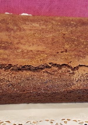 Foto principal de Bizcocho coca de llanda con sabor a brownie en Thermomix