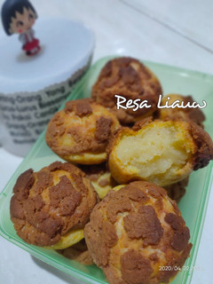 Foto resep Choux Craquelin / Tiger Choux Pastry / Soes Tiger / Sus Jepang