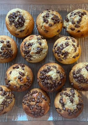 Une photo de Muffins banane Nutella