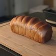 Sweet purple potato bread loaf (using tongzhong recipe)