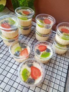 Foto resep Puding Susu Buah