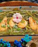 Canh rau muống nấu tôm