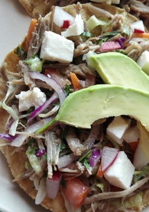 Una foto de Tostadas de salpicón