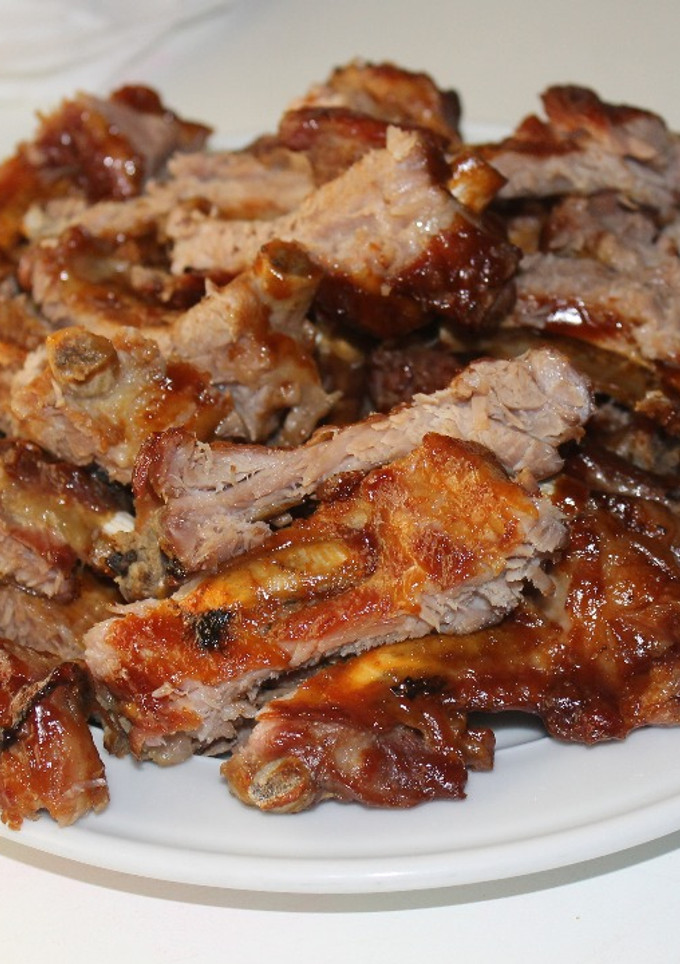 Una foto de Costillas de cerdo a la Barbacoa