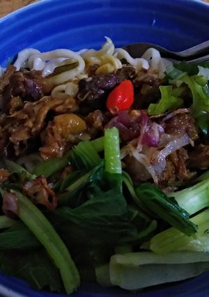 Foto resep Mie ayam home made no timbangan no telur no margarin