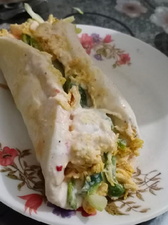 A picture of Homemade shawarma ❤❤❤.