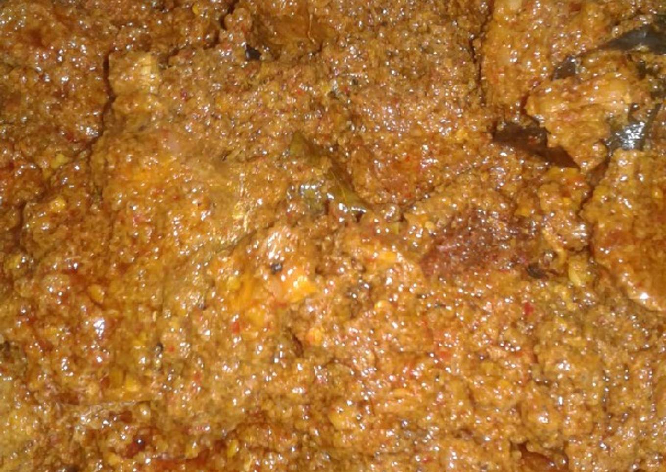 Rendang daging bumbu rempah
