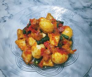 Resep Baru Sambalado Telur Puyuh, Tahu dan Kacang Panjang Enak Bergizi Resep Baru Sambalado Telur Puyuh, Tahu dan Kacang Panjang Enak Bergizi