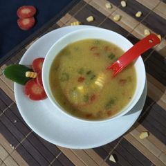 A picture of Sweet corn soup.