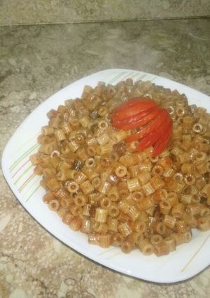 صورة لوصفة معكرونة محمرة