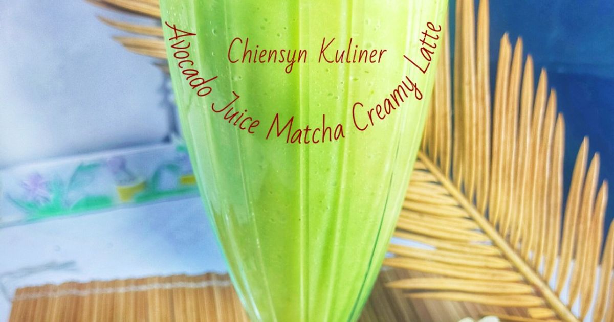 Avocado Juice Matcha Creamy Latte