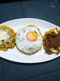 Patacones rellenos (Plátano Verde)