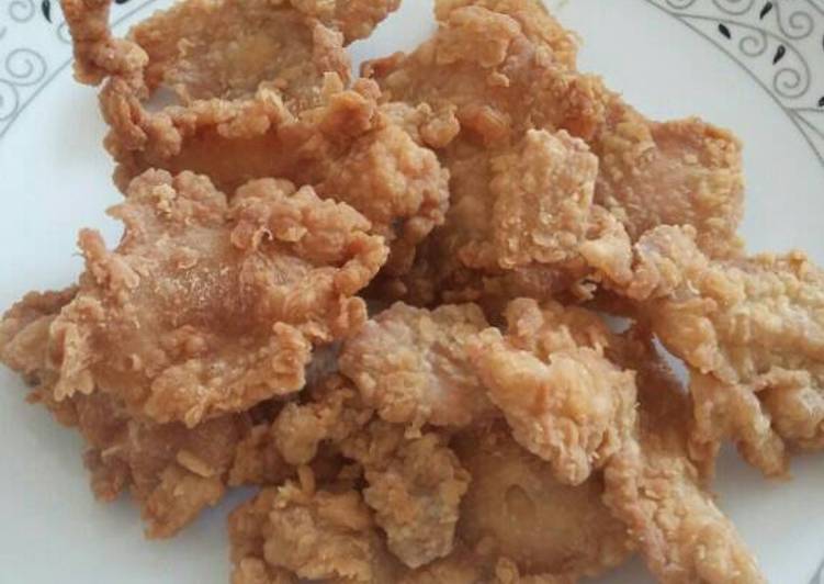 Resep Kulit ayam goreng crispy, Enak Banget