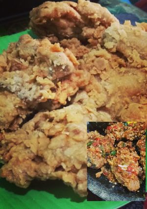 Foto resep Ayam goreng tepung a.k.a ayam crispy & Ayam geprek