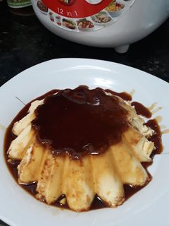 Una foto de Pudín de queso