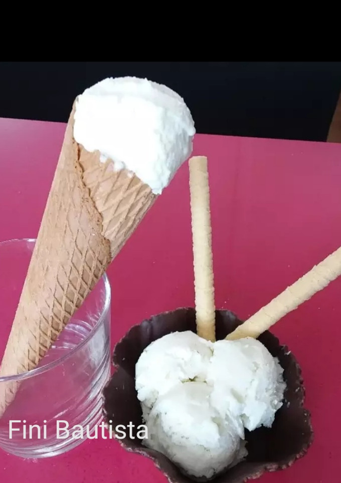 Una foto de Helado de coco