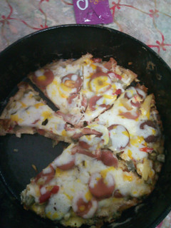 عکسی از دستور پیتزای سیب زمینی 🥔🥘🍕