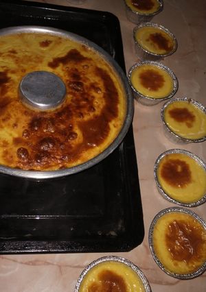 Una foto de Flan casero